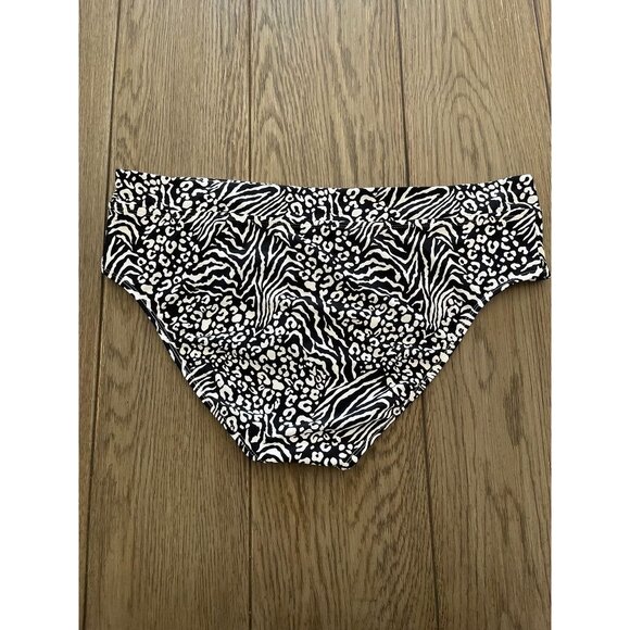 NWT Decree Womens Zebra & Leopard Print Bikini Bottom XXL - Picture 2 of 5